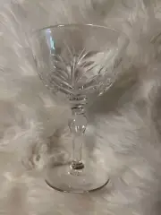 Vintage Single Libbey Priscilla Liquor Cocktail Glasses Cut Leaf Pattern 1950s