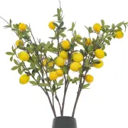 37.4 Inch Artificial Lemon Fruit Branches Fake Greenery Decoration for Home G...
