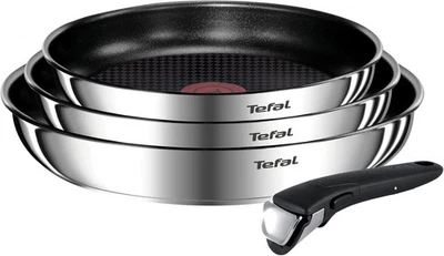 Tefal Ingenio Emotion Induction Non-Stick Stainless Steel 4 Piece Frypan Set