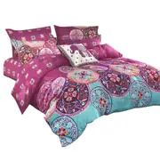Mandalas Ultra Soft Quilt Doona Duvet Cover Set Single Double Queen Super King
