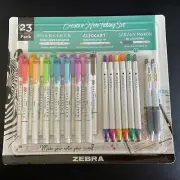 Zebra Creative Notetaking Set. Mildliner/ClickArt/Sarasa Mark On 23 Pack New