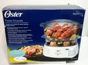 2007 Oster Food Steamer #5715 w/Double-Tiered 6 & 4qt Bowls & Timer