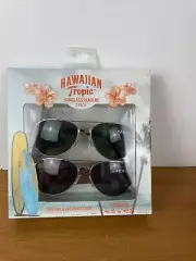 Hawaiian Tropic Sunglass Readers +1.75-+2.25 (2 Pair) Silver Gold UVA & UVB New