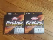 2 Pack - Berkley Fireline Thermally Fused Tough 125 yards Crystal 30lbs 125 Yard