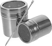 OFFSCH Camping Salt Pot Matcha Pepper Dispenser Metal Pepper Dispenser Portable Sugar Shaker Set of Condiment Bottle