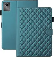 [Vaitasy] Case for Lenovo Tab M11 11 Inch 2024 TB330 Business PU Leather Tablet Protective Case for Lenovo Tab M11 with Card Slot Stand Green