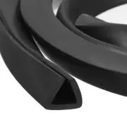 3Pcs 35/64"x15/32"x11.5ft Rubber U Channel Edge Trim Flat Type Fit 9.5-10mm Edge