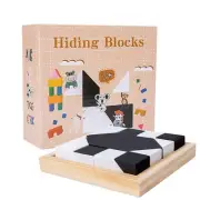 Block Puzzles Hidden Building Blocks Kids, 3D Puzzles with Storage Educational