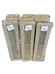 Hart & Cooley 703943 421M 2”x12” Golden Sand Steel Floor Register, Qty 10