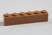 LEGO® Medium Nougat Brick 1 x 6 [15 Pieces] ID 3009