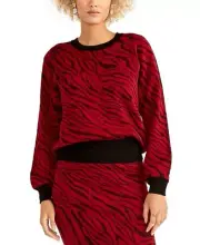 Rachel Roy Women's Amelia Sweater Red Size XX-Large