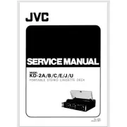 1977 JVC KD-2A Tape Deck Service Manual 35pg. Comb Bound Gloss Covers Card Stock