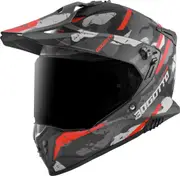 Bogotto FG-601 Sniper Fiberglass Enduro Helmet, black-grey-orange, Size M for Men Black Grey Orange