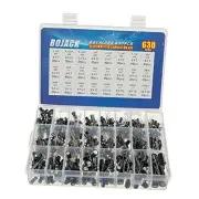 24Value 630pcs Aluminum Electrolytic Capacitor Assortment Box Kit Range