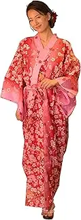 [DITA] Jitsugyo Women's Kyoto Traditional Easy Wearing Kawaii Yukata Robe(Japanese Casual Kimono) Set 2