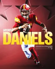 Jayden Daniels Draft Collage Washington Commanders 8x10 NFL Football Photo