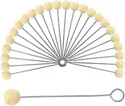 COHEALI 100pcs Tools Wool Ball Applicator Long Handle Wool Daubers Leather Dye Tool Leather Dyes Daubers Leather Dye Daubers Leather Goods Leather Carving Wool Brush Iron Manual