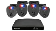 Swann Enforcer 4 Channel 1080p FHD DVR Security System with 4 Black Camera