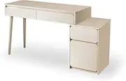 Foret Dressing Table Vanity Makeup Adjustable Desk Storage Cabinet White