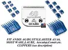 ANDIS 17pc Guide ATTACHMENT COMB SET&UltraEdge 40 BLADE*Fit Many Oster Clipper