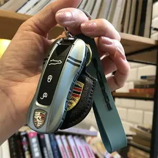 【優選百貨】保時捷 Porsche 鑰匙套 鑰匙圈 鑰匙殼 macan Cayenne 帕拉梅拉911718鑰匙包 鑰匙扣鑰匙圈鑰匙套 鑰匙包