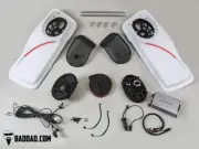 Bad Dad Speaker Lid Kit w/Bluetooth Amp & Lights - 94-13 Harley Road King FLHR