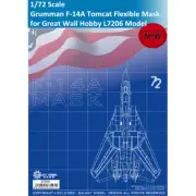 D72009/D72010 1/72 F-14A Tomcat Mask for Great Wall Hobby L7206/Hasegawa 00544
