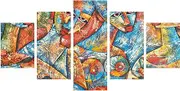 COFUNU Artistic Painting Figure Decoration Canvas Abstract Human Body Art Frame Painting,No Frame,20cm*30cm*2pcs+20cm*40cm*2pcs+20cm*50cm*1pcs