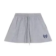 [Balenciaga] Balenciaga-Heather Grey Cotton Shorts Mini Skirt-Donna XS STAND