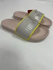 New puma Slide Sandals Women's ladies ￼pink ￼designer ￼ authentic Size 9.5