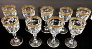Murano Chrystal Wine or Water Stemware Set of 9