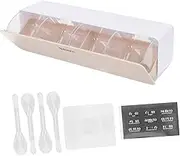 1Set Divided Seasoning Container Wall Mounted Spice Boxes for Home Organization Odor Storage Easy to Clean Design Practical Spice Jars Rack