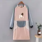 2Pcs Waterproof Long-sleeved Kitchen Apron Kitchen Work Clothes Home