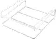TOGEVAL Under Desk Hanging Basket Laptop Organizer for Dormitory and Home Sturdy Storage Rack for Books and Supplies Space Saving for Office and Study