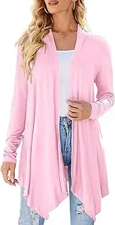 [Uvog] Sleeveless Cardigan Women Summer Lightweight Open Front Draped Long Duster Vest Asymmetric