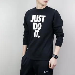 Nike AV15 Crew 黑色 Just Do It 運動 男女長袖T恤AJ2334-010耐吉大學T/澤米