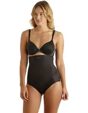 [Miraclesuit Shapewear] Tummy Tuck High-Waist Shaping Brief in Black