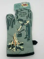 Blue Q Oven Mitt B*tches Get Stuff Done Insulated Cotton 12" One Glove Camping