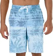 [Speedo] Men's Palm Stripe E-Board 21 Inch