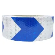 [ALL STAR TRUCK PARTS] Blue Arrow Reflective Tape, 2" Hazard Warning Tape