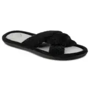 Isotoner Signature Women’s Popcorn Eco Microterry Slide Slippers with Memory Foa
