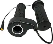 Full Twist Throttle, 1 Pair Full Twist Throttle Ebike Portable Lightweight With 3 Pin Waterproof Connector For Ebike Or Folding Electric Scooter, Throttles