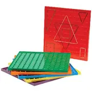 Learning Can Be Fun Geo Boards Large 6 Pack
