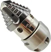 Upgraded 3/8 NPT Sewer Jetter Rotating Nozzle for 40 L/min Pressure Washer - Quickly Rotating Stainless Steel Drain Pipe Cleaning Nozzle - Silver Head