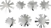 CANIGHT Nail Art Trimmer Manicure 7pcs Metal Nail Model Stencil Nail Art Trimmer Nail Cutter Template for Salon Home