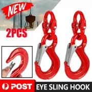 6mm Hammerlock Eye Sling Hook Safety Chain Caravan Trailer Connection Extend 1t