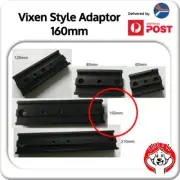 160mmUniversal Vixen Style 1/4 Inch (1/4″) + M6 (6mm) Dovetail Bar / Plate