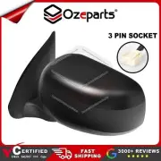LH Left Hand Electric Door Mirror 3 Pins Black For Mitsubishi Triton MQ 15~18 (for: Mitsubishi)