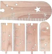 ERINGOGO Baby Growth Height Chart Wooden Ruler Boys and Girls Growth Chart for Bedroom Decor