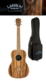 Lanikai Acacia Solid Top Uke Baritone Ukulele Natural Finish +GigBag Auth Dealer